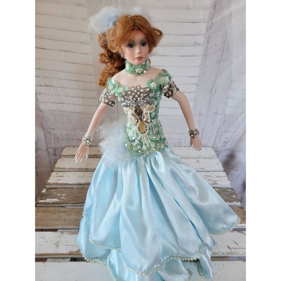 Rustie redhead porcelain doll 15-in evening dress - Picture 1 of 11